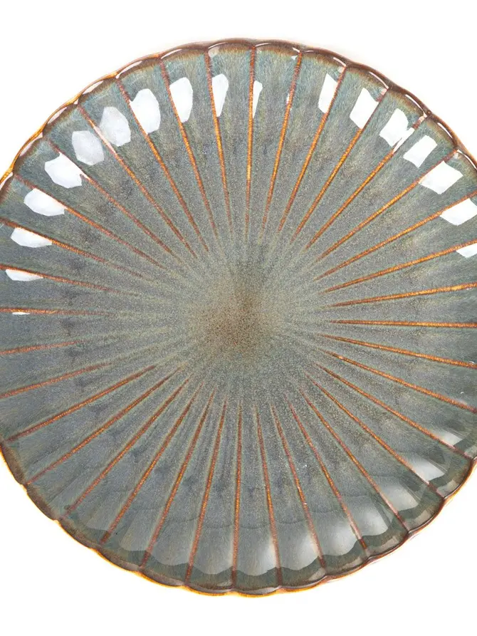 Talerz MELIDA obiadowy szary 27 cm