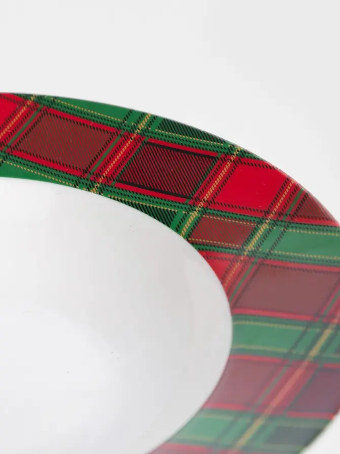 Talerz TARTAN głęboki 20 cm