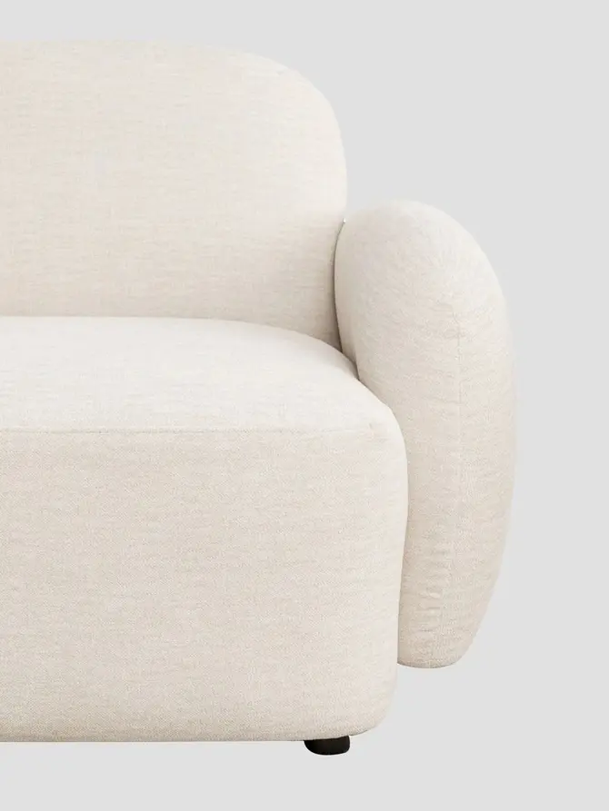 Sofa modułowa HELMI 2-osobowa ecru 184x87x73 cm
