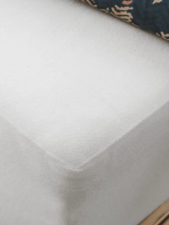Prześcieradło CLAIRE jersey białe 200x200 cm
