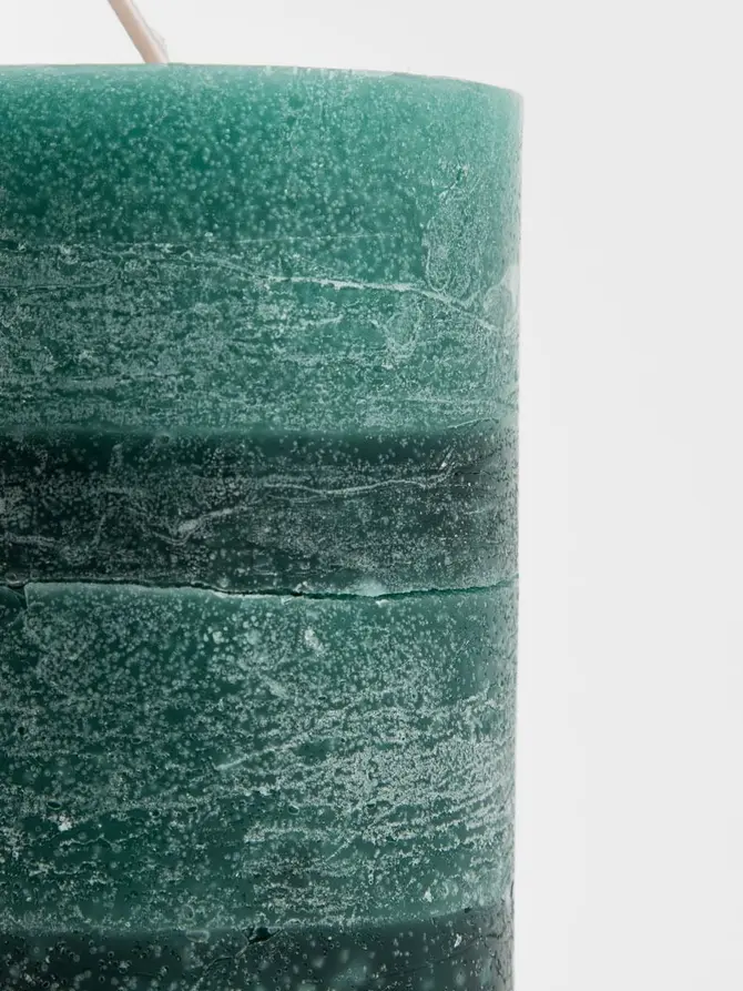 Świeca dekoracyjna RUSTIC zielona 300 G