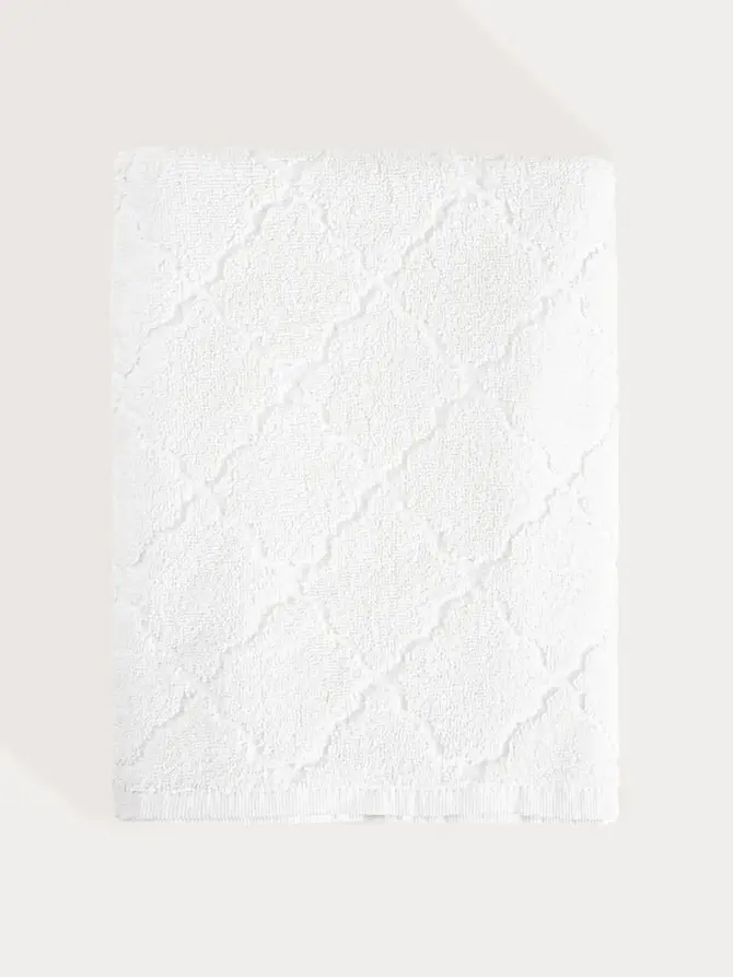 Ręcznik SAMINE Ecru z marokańską koniczyną 70x130 cm