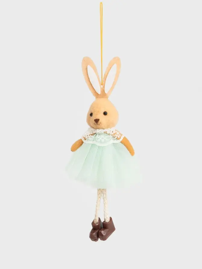 Zawieszka BALLERINA wielkanocna królik niebieski 17 cm