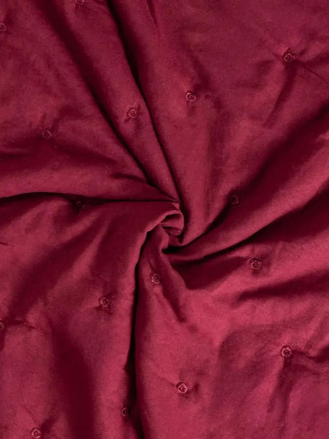 Narzuta QUILLY pikowana burgundowa 200x220cm