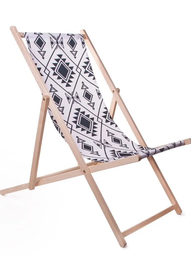 Leżak AZTEC drewniany 58,5x71x100 cm
