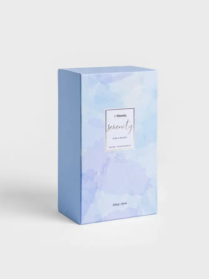 Zestaw zapachowy SERENITY Aloe & Sea Salt 300 g + 10 ml
