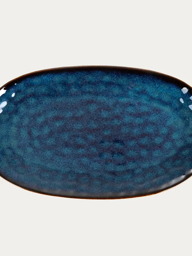 Półmisek CASPER owalny granatowy 24x40 cm
