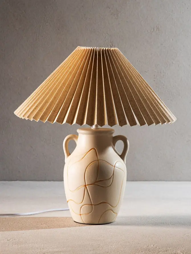 Lampa stołowa TETO ceramiczna 35,5x35,5x38 cm