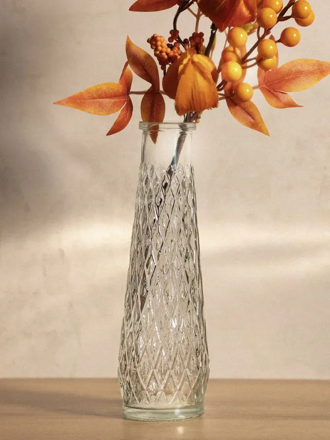 Wazon ARCHIE szklany transparentny 6,5x22 cm