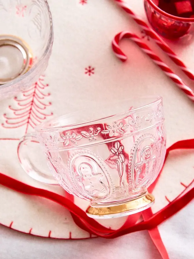 Szklanka BARREL XMAS wzorzysta ciastek 0,36 l