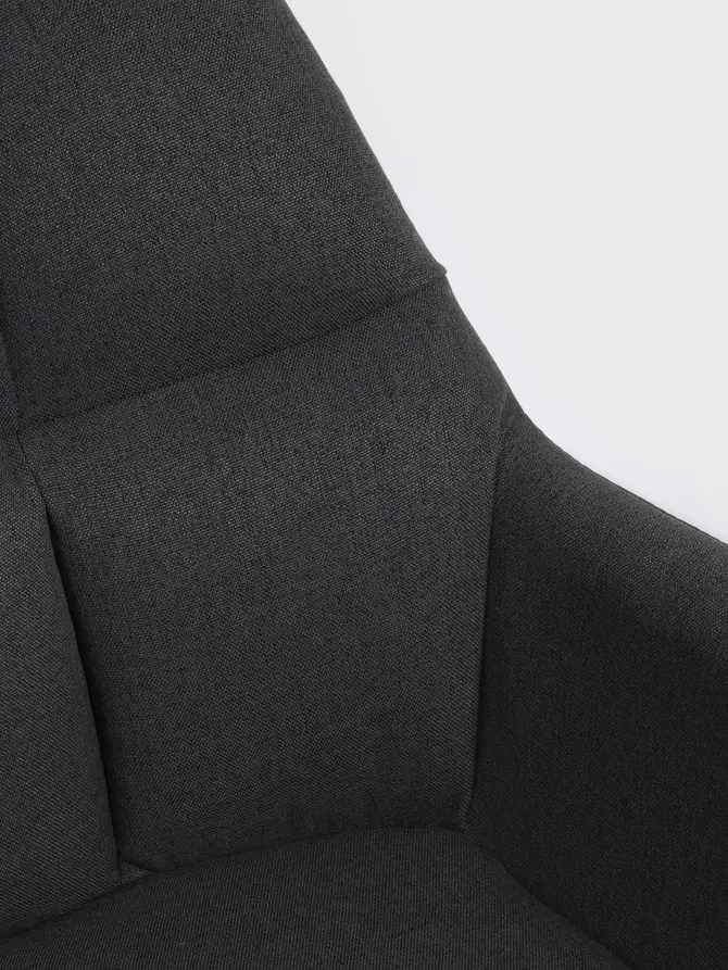 Fotel SEENSA obrotowy szary 58x67x81-89 cm