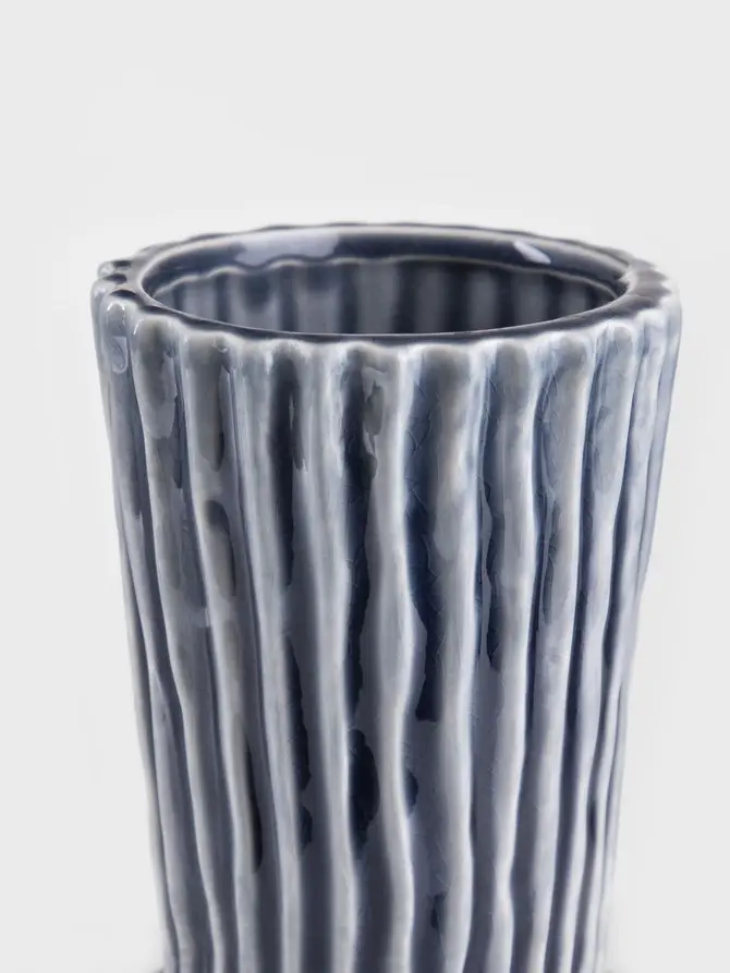 Wazon DELLI ceramiczny granatowy 14x14x22 cm
