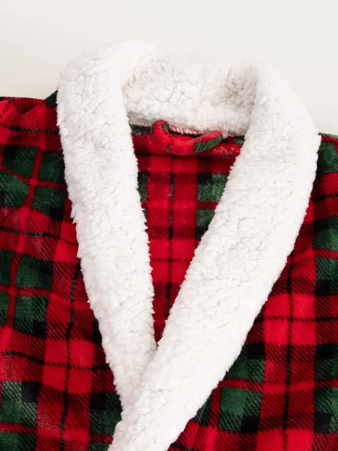 Szlafrok TARTAN w kratę S/M