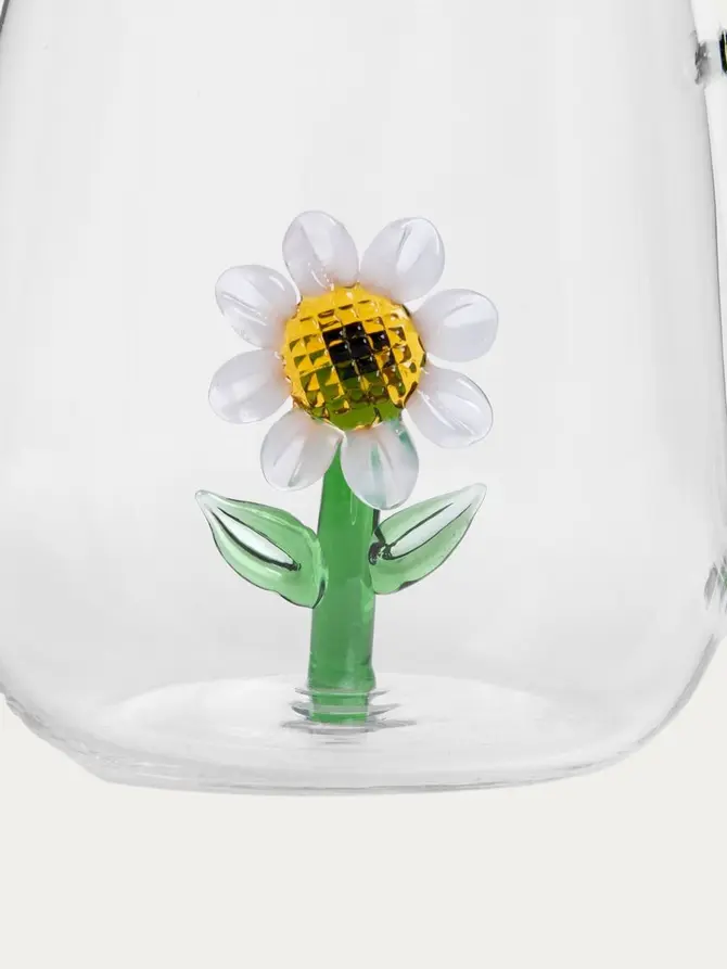 Szklanka ARTEZA ze stokrotką w środku 0,4 l
