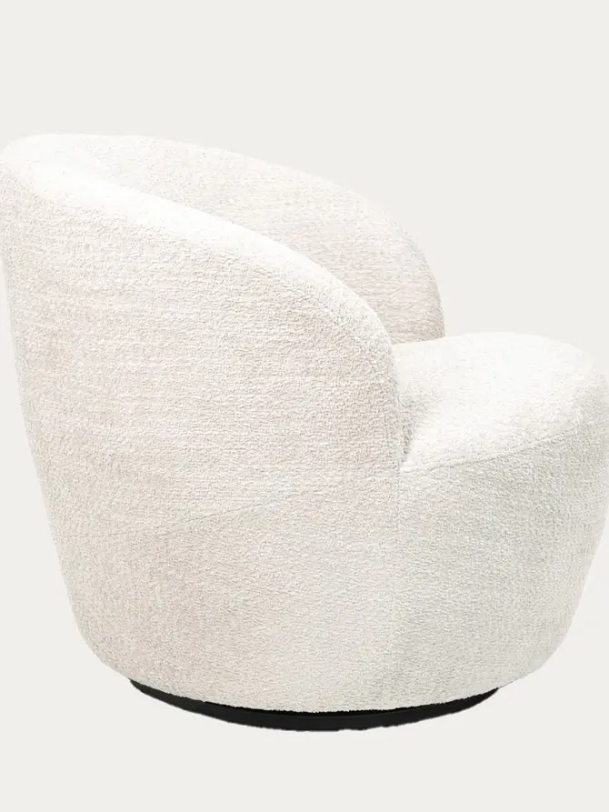 Fotel SVINGEN obrotowy ecru 65.5x77x69cm