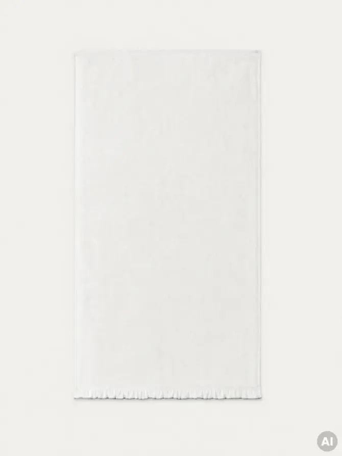 Ręcznik SANTO z ozdobnym pistacjowym haftem 70x130 cm