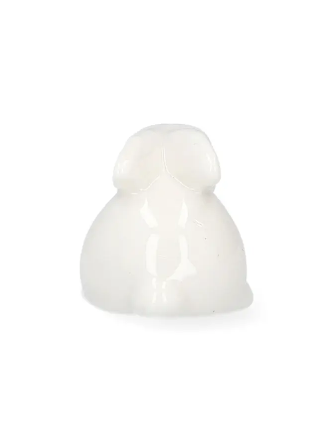 Figurka EDUARD królik porcelanowy biały mały 5x3,5x3 cm