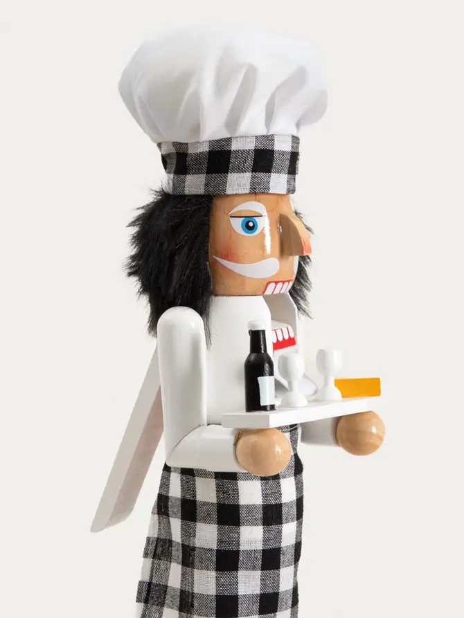 Figurka NUTCRACKER dziadek do orzechów z winem 38 cm