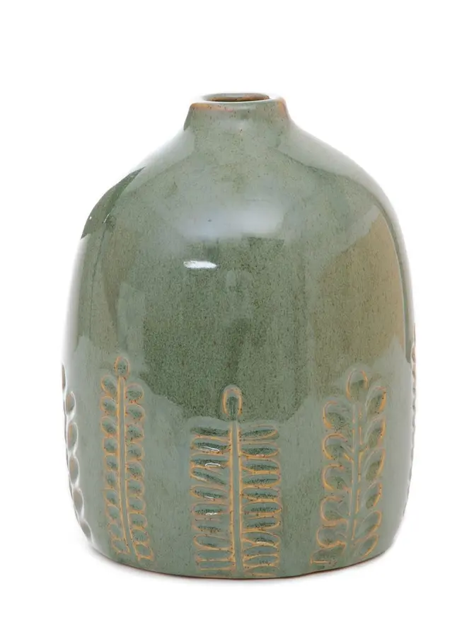 Wazon MEADOW ceramiczny pistacjowy 15x18 cm
