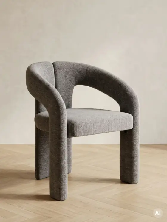 Fotel ROVELLE brązowy 61x58,5x78,5 cm