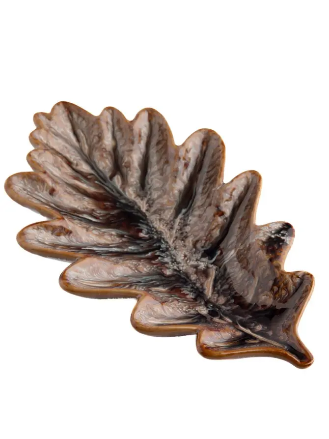 Taca dekoracyjna CRISPO liść 20x11,6x2,6 cm