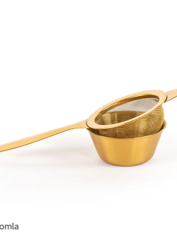 Sitko JALO do herbaty złote 15x6 cm
