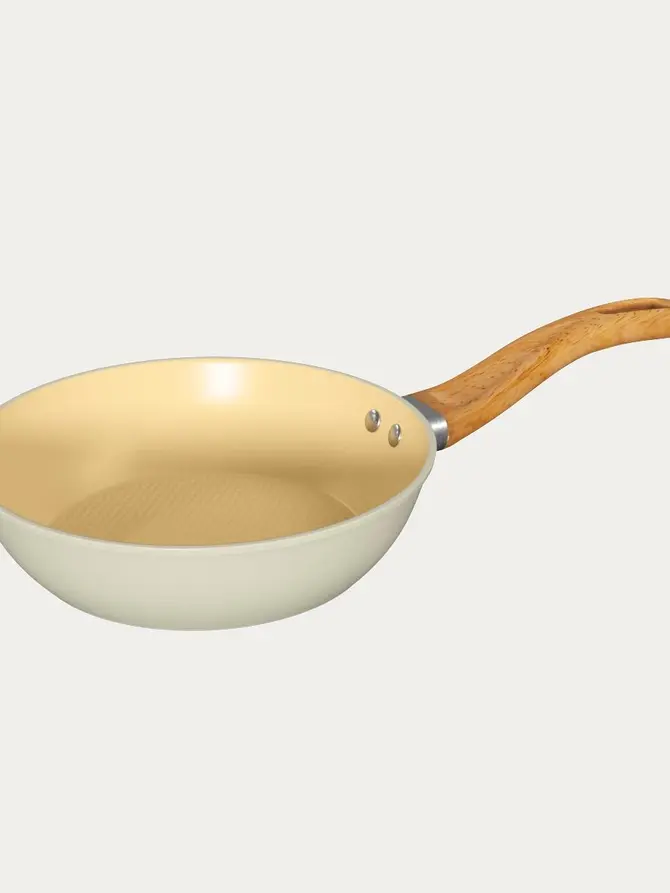 Wok HARMONY beżowy 28x10,6 cm