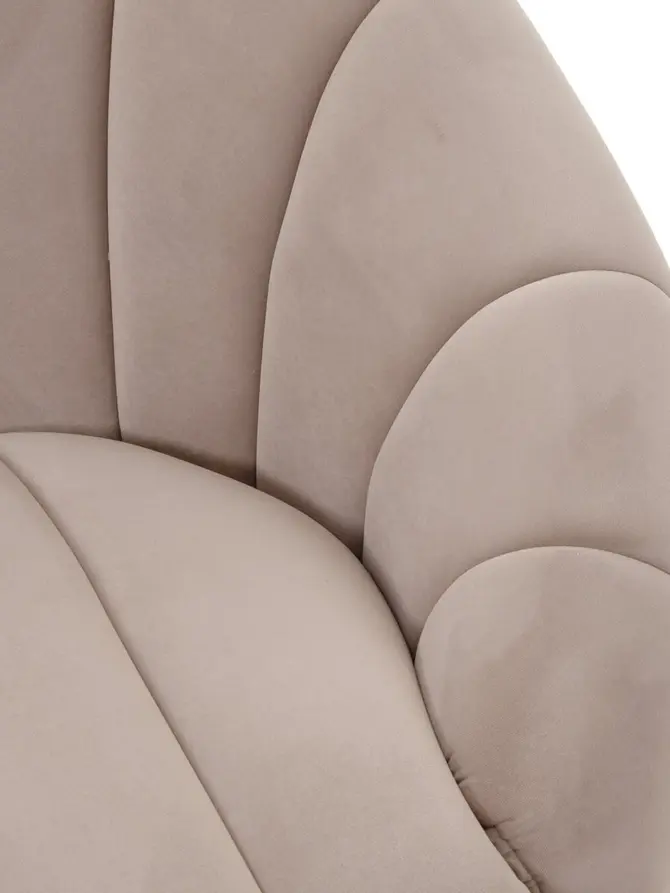 Sofa NOTTUNA sofa 2-osobowa welurowa szara 148x83x66 cm