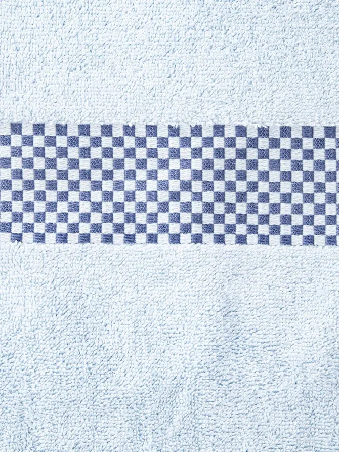 Ręcznik TIVA z granatową kratką 50x90 cm