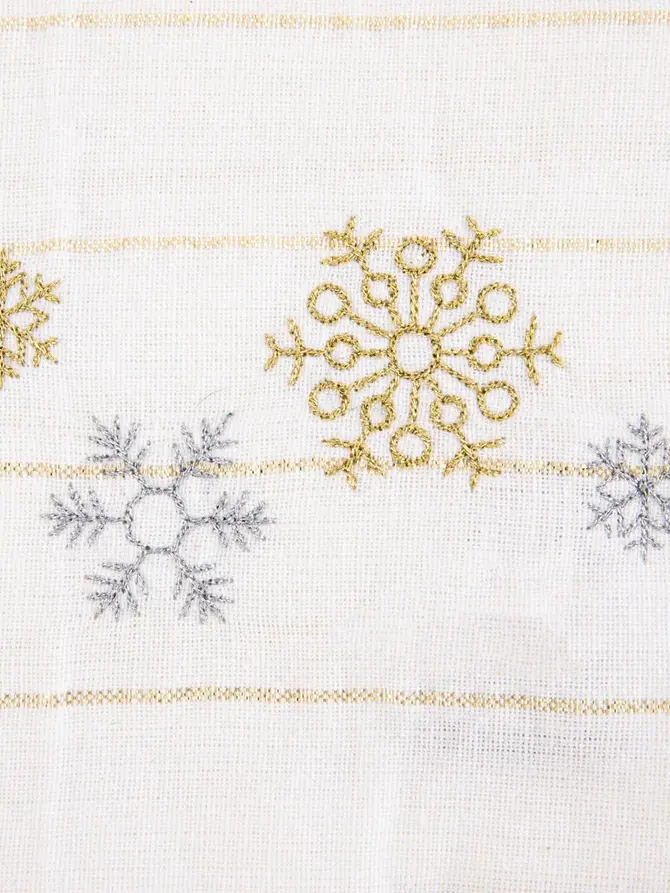 Zestaw ścierek kuchennych TIDA biało-złotych 2*45x65 cm