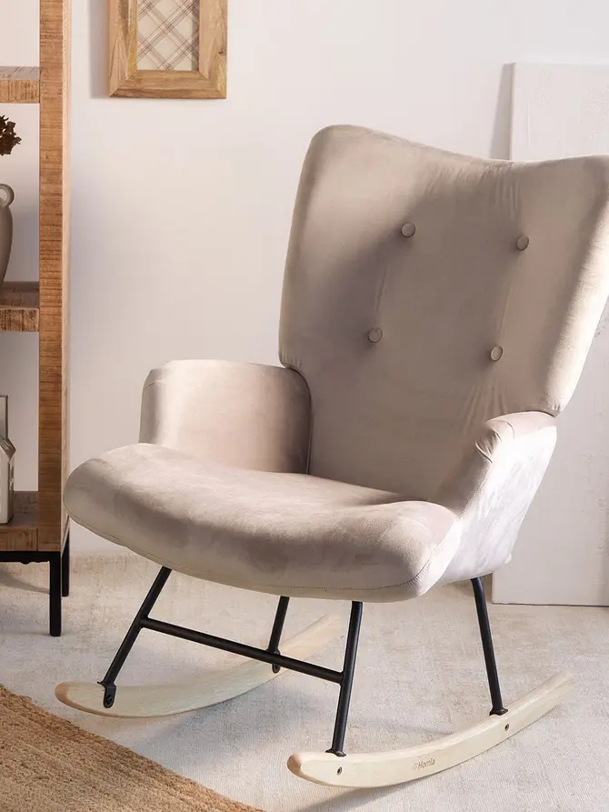 Fotel MOSS bujany beżowy 72x73x92 cm