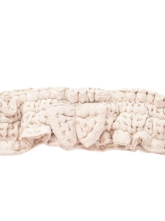 Opaska VAFFEL Beżowa 10x23 cm