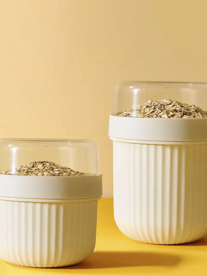 Pojemnik NOVARA na jogurt szary 0,45l + 0,2l
