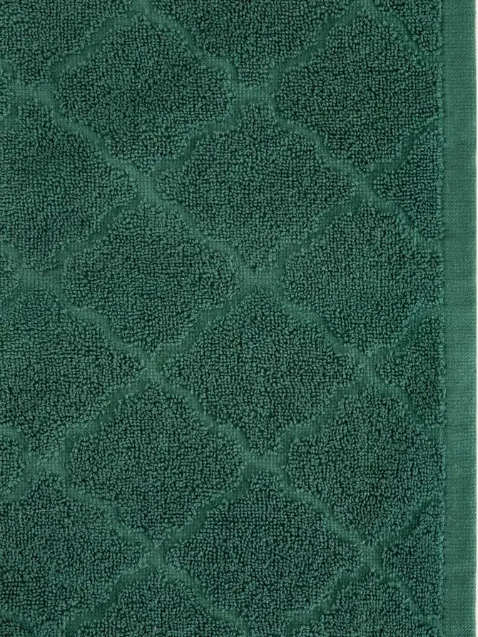 Ręcznik SAMINE Zielony z marokańską koniczyną 50x90 cm