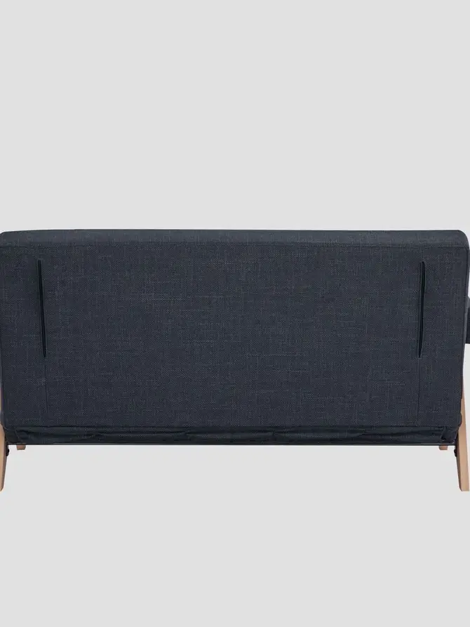 Sofa CALORE 2-osobowa, z funkcją spania ciemnoszara 157x90x82 cm