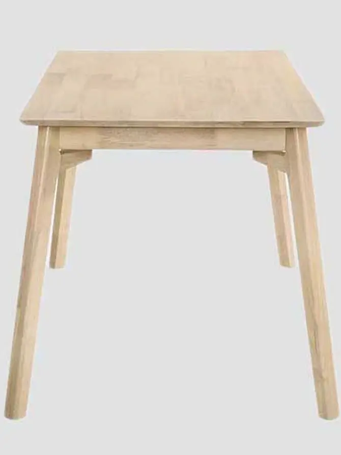 Stół MALO z drewna kauczukowego naturalny 140x75x76 cm