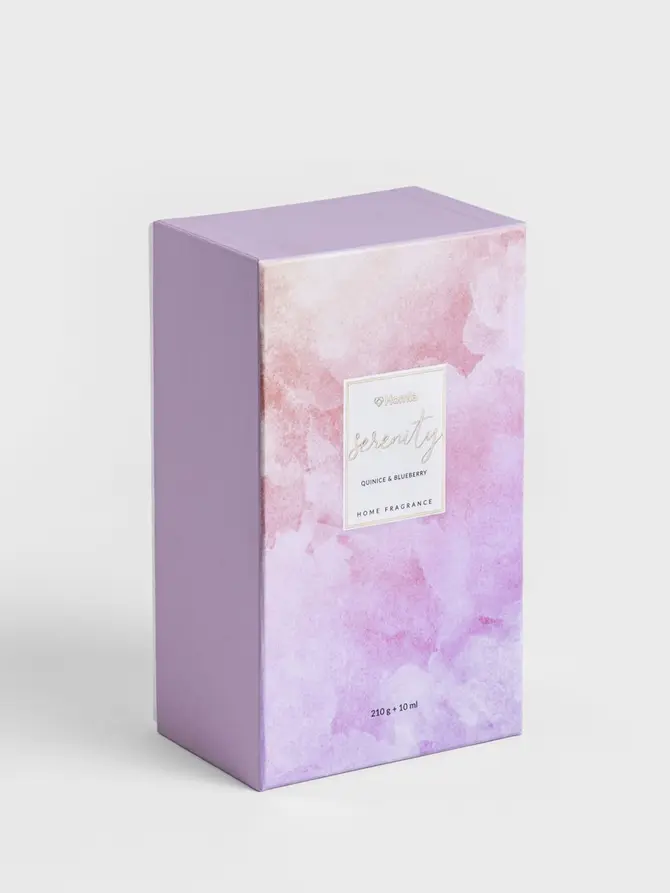 Zestaw zapachowy SERENITY Quinice & Blueberry 300 g + 10 ml