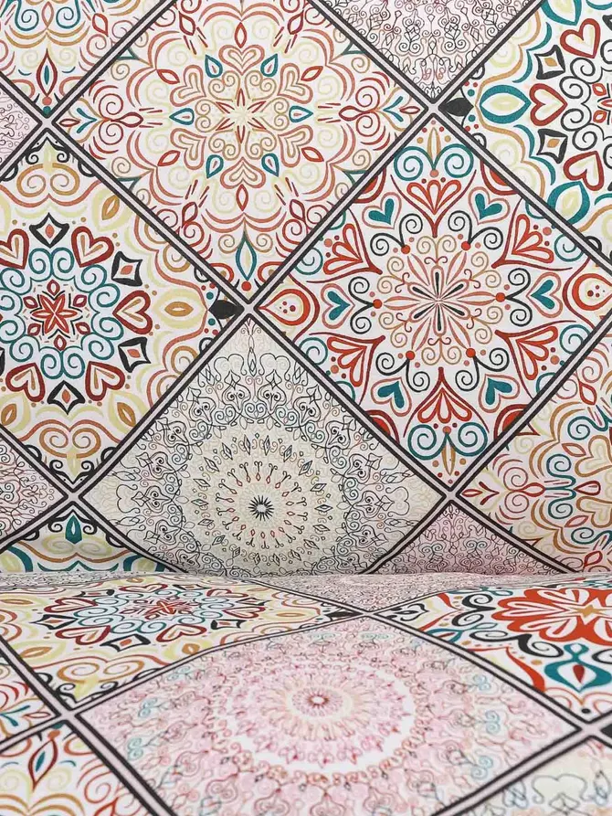 Pościel ONCAS bawełniana wielokolorowa 160x200 + 2*70x80 cm