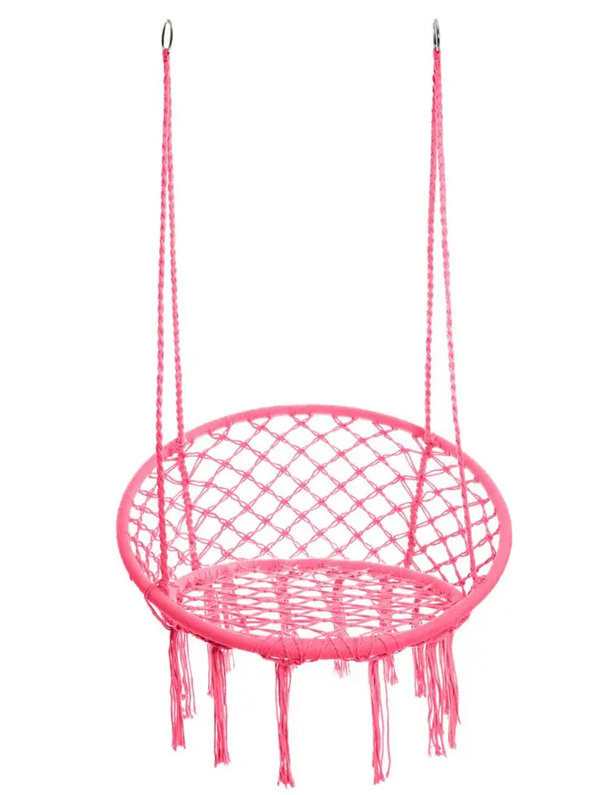 Huśtawka CIRCLE DOIRA fuksjowa 82x60x115-138 cm