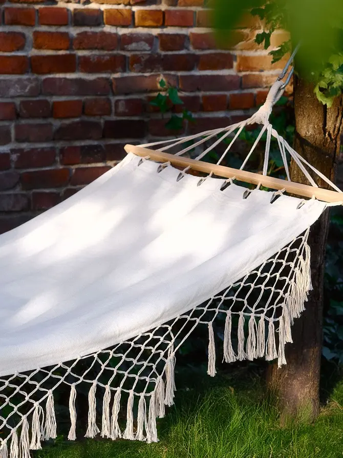Hamak WOBBLE boho ecru 100x200 cm
