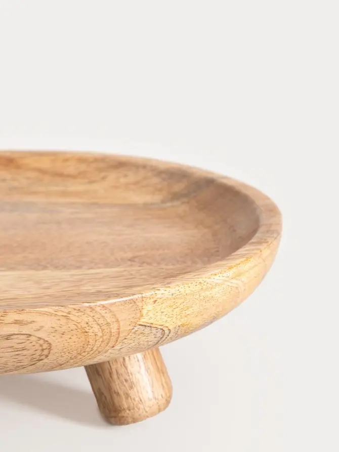 Patera SJAL MANGO drewniana niska 8x8 cm