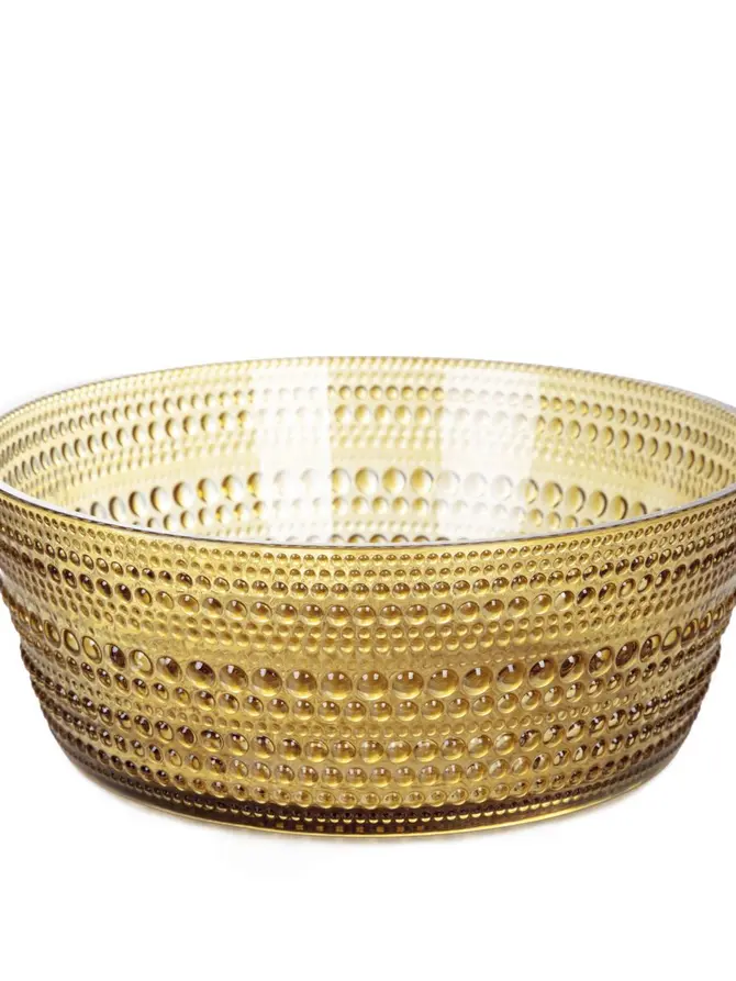 Miska DAJANA wzorzysta musztardowa 18 cm
