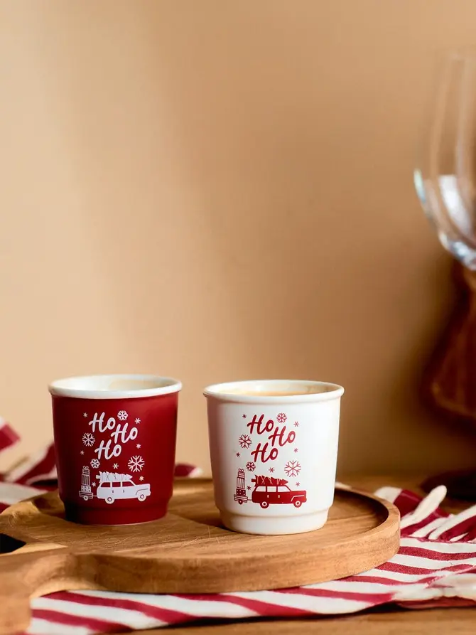 Zestaw kubków CORTO do espresso XMAS, 2 szt. 0,08 l