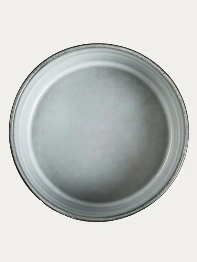 Miska SANOS prążkowana szara 14 cm