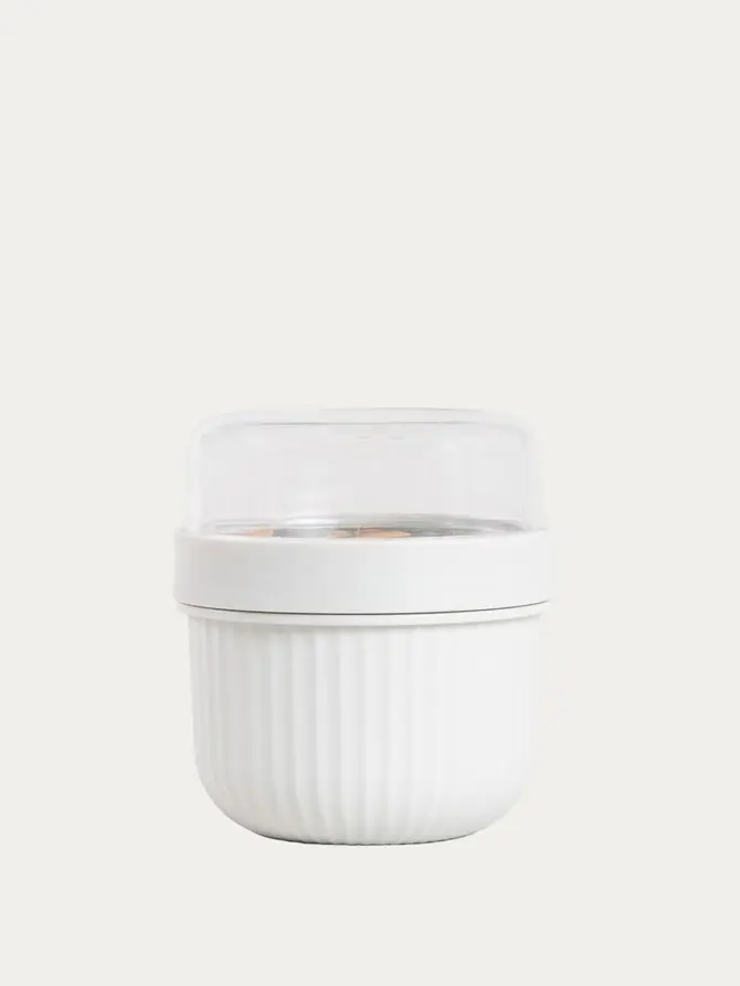 Pojemnik NOVARA na jogurt szary 0,45l + 0,2l