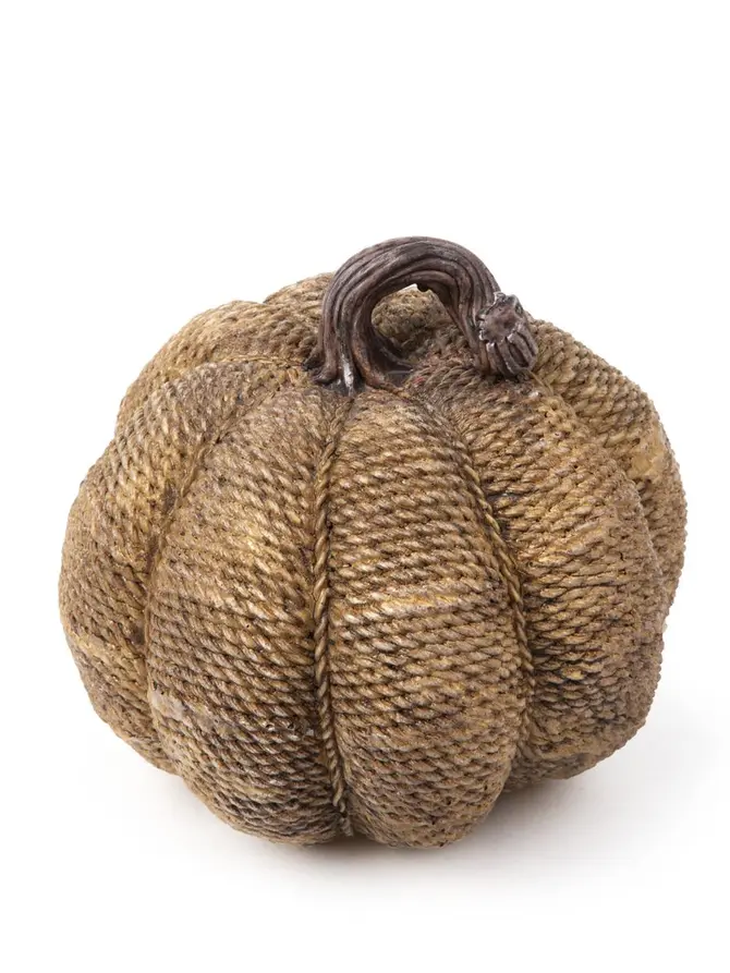 Dynia PUMPKIN z teksturą pomarańczowa 18x18x17 cm