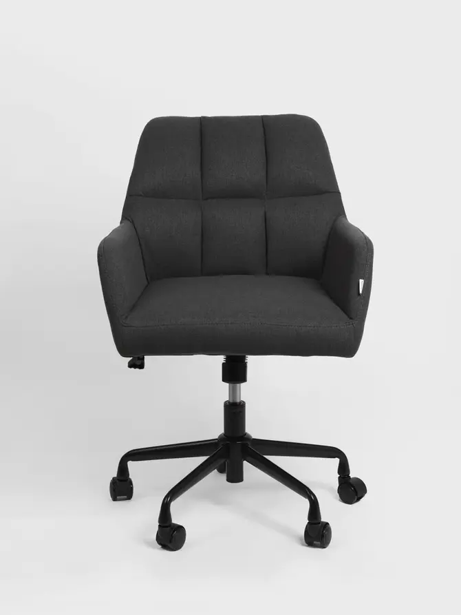 Fotel SEENSA obrotowy szary 58x67x81-89 cm