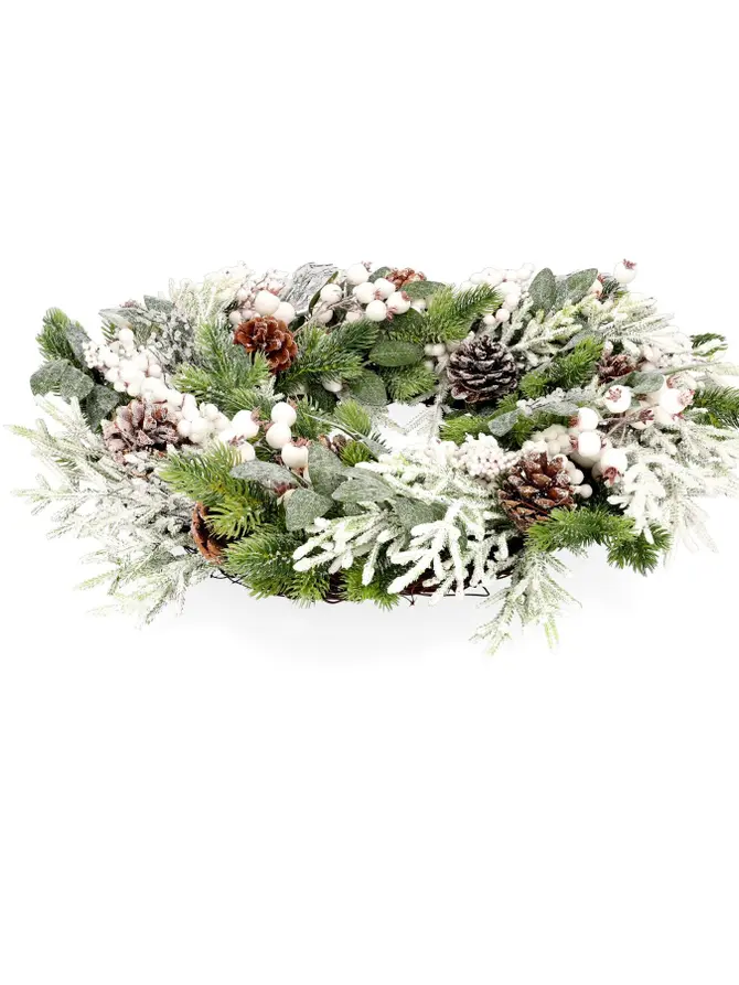 Wieniec FARILA biało-zielony 55 cm