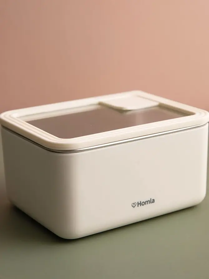 Lunchbox COCOA śmietankowy ze stali nierdzewnej 700 ml