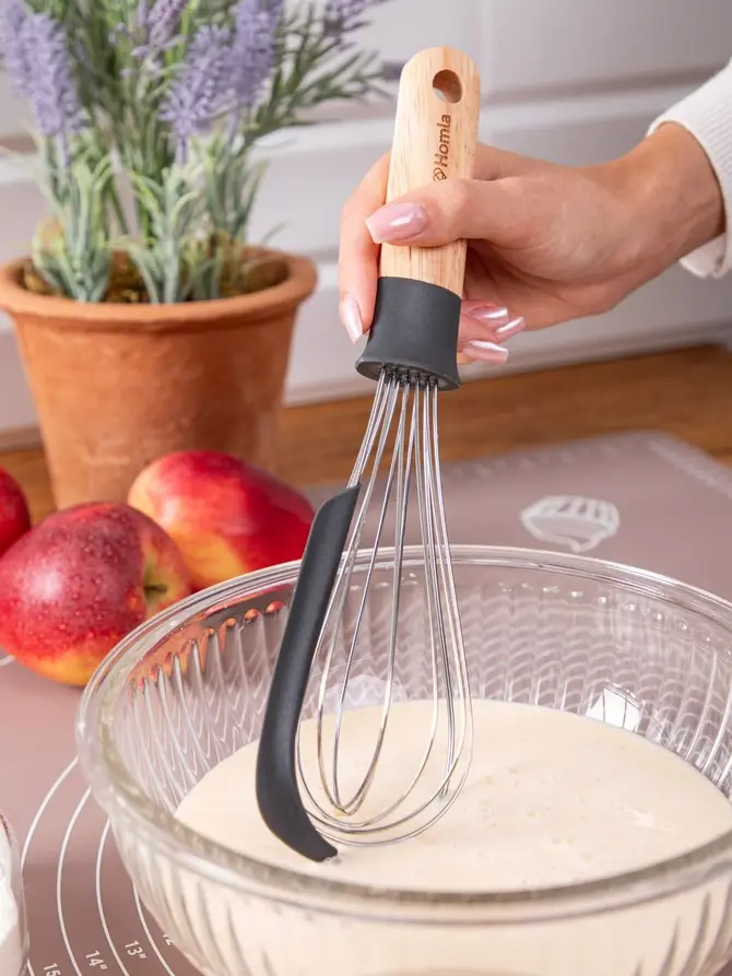 Trzepaczka EASY COOK kuchenna z łopatką 27x7 cm